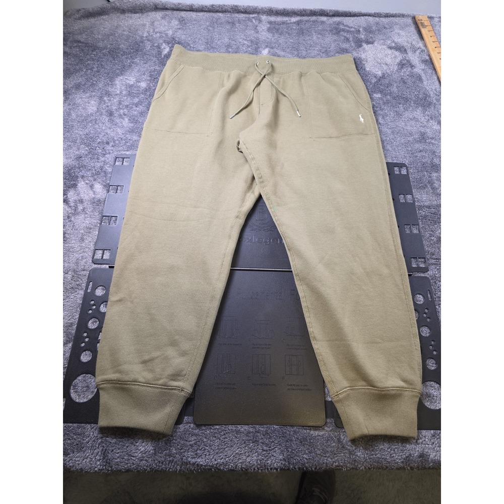 Polo Ralph‎ Lauren Fleece Sweatpant Mens XXL Army Green Pony Logo Cozy Jogger